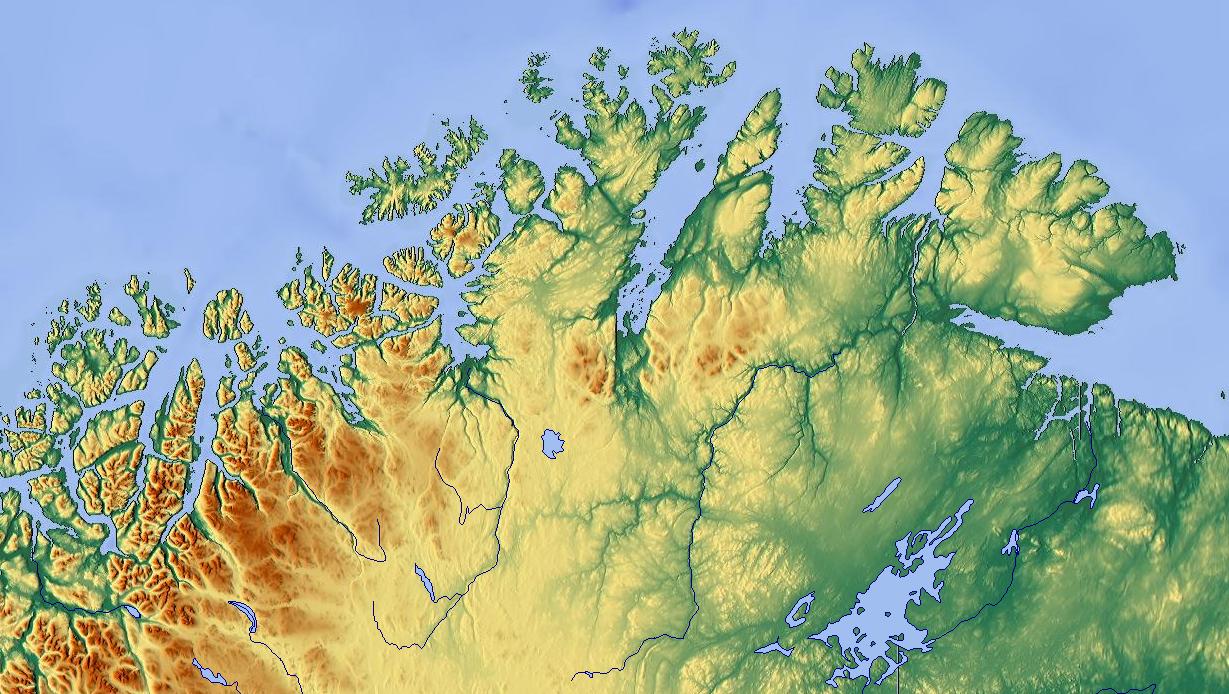 Northern Norway map - North Norway map (Northern Europe - Europe)