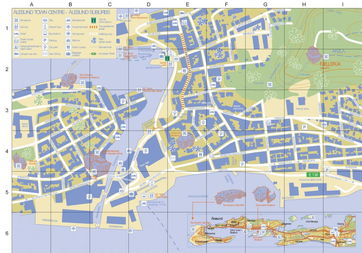 alesund Norway city map