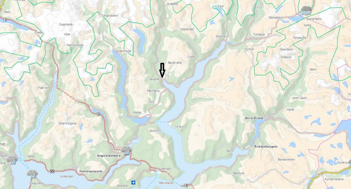 Map of Norway kommune