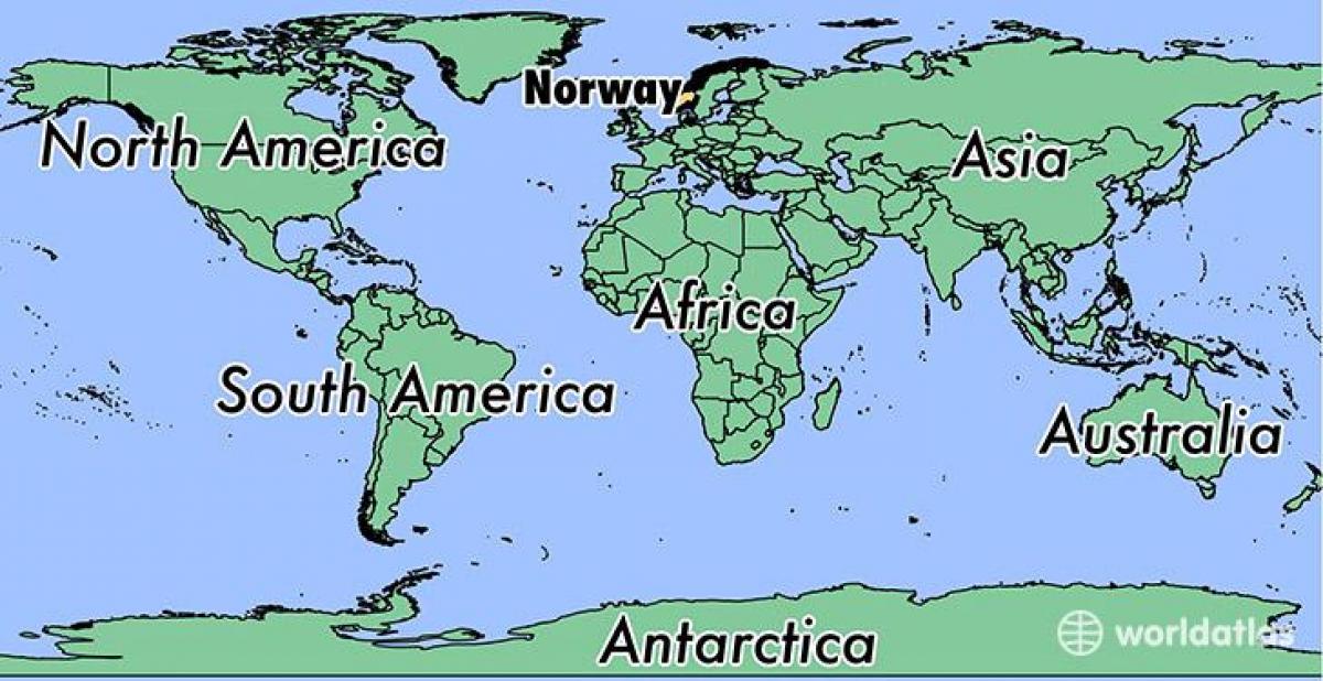 Norway Location On World Map Map Of Norway Location On World