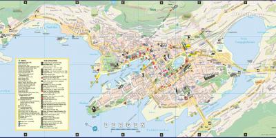 Bergen Norway city map