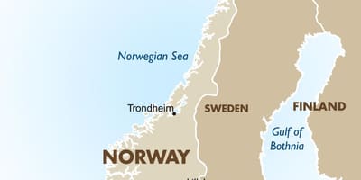 Norway capital map