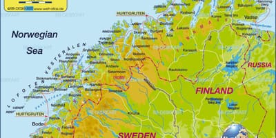 Map of kirkenes Norway