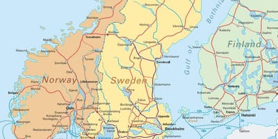 Map narvik Norway