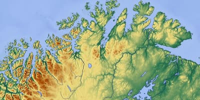 North Norway map
