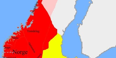 Map of Norway borders