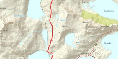 Map of Norway hiking trails