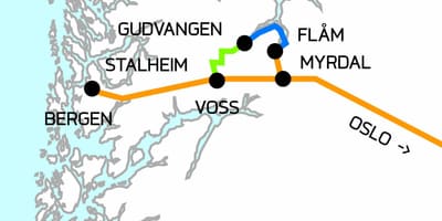 Map of Norway in a nutshell