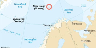 Map of Norway islands 