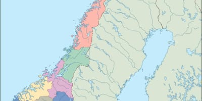 Map of Norway vector