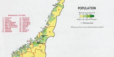 Norway population map