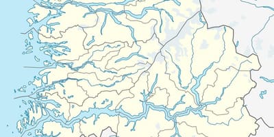 Map of olden Norway