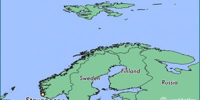 Map stavanger Norway
