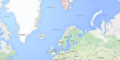 Spitsbergen Norway map